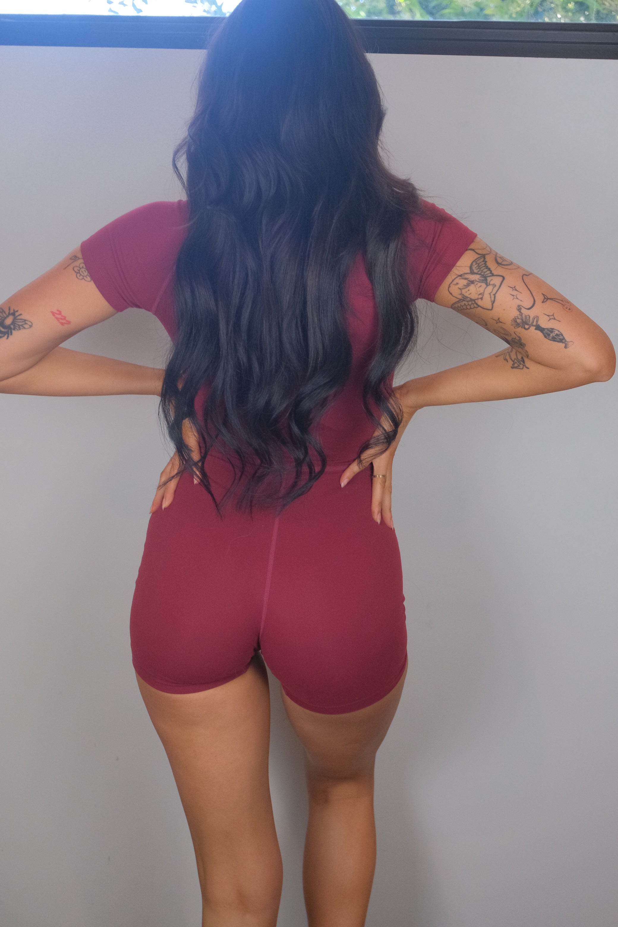 Written In Red Activewear Romper